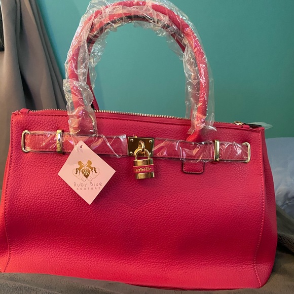 Ruby blue couture Isabelle purse - Picture 1 of 4